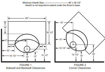 Zircon MCM Clearance High Sierra Clearance and drum style fireplace by malm