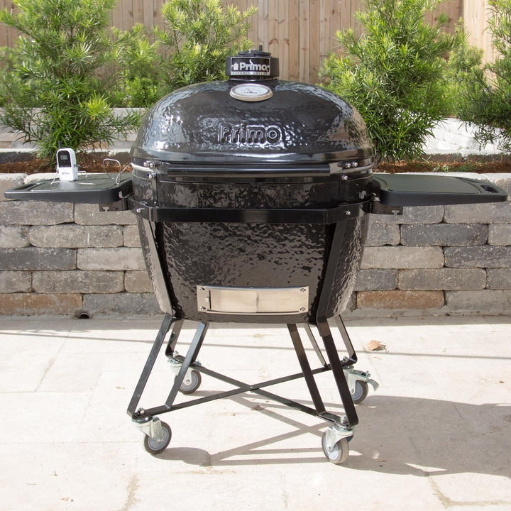Smokey Mountain, Fireplaces, Primo, Grills, Outdoor Living, Burner, Fire, Primo Ceramic, Grill Head, XL 400, Kamado Grill, Cypress, Table, Primo Cradle, Portable Top