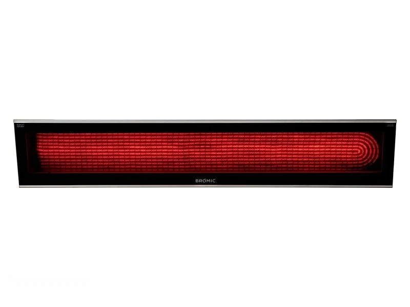 Front view 3400W black bromic platinum electric marine heater