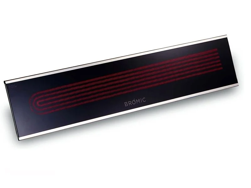 Angle view, 3400W black  bromic platinum electric marine heater