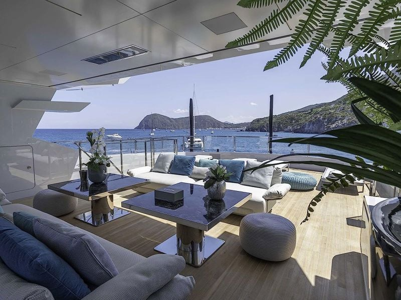 Superyacht view - ceiling mount 2300 watts white bromic platinum smart-heat electric marine heater