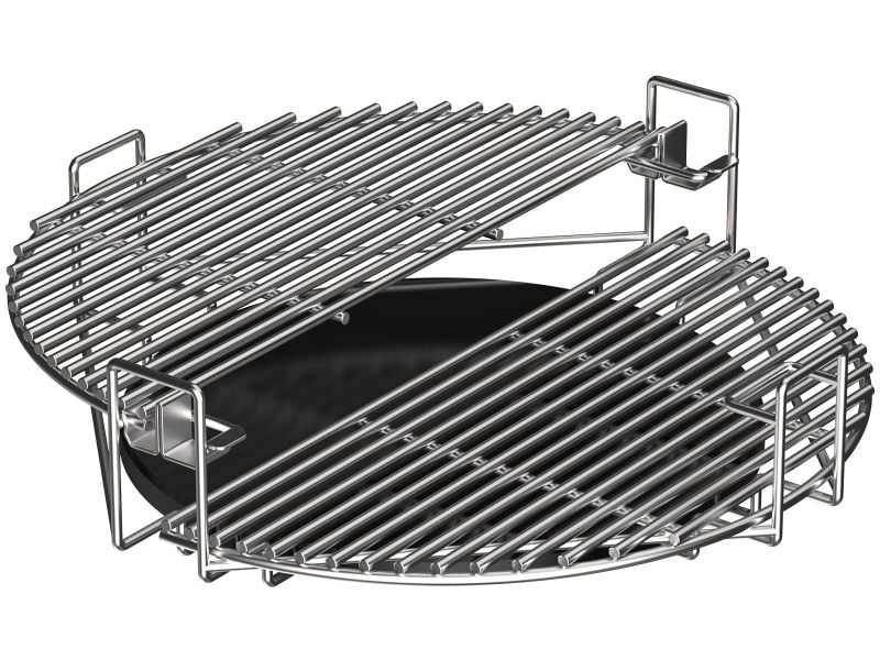 Multilevel plate setter of BSTRD Urban medium solo, 48" tall Kamado Grill