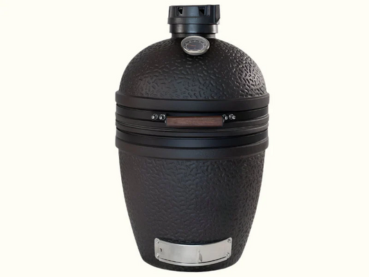 Outdoor cooking 54" height black BSTRD urban large solo Kamado Grill