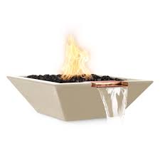 MAYA FIRE & WATER BOWL – WOOD GRAIN CONCRETE