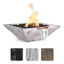 MAYA FIRE & WATER BOWL – WOOD GRAIN CONCRETE