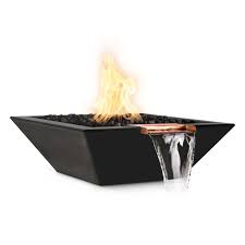 MAYA FIRE & WATER BOWL – WOOD GRAIN CONCRETE