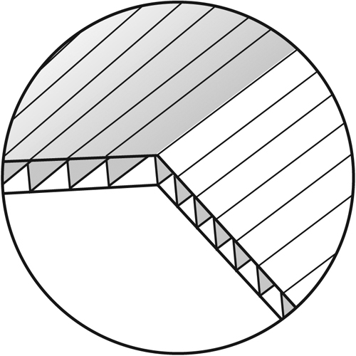 3D view of solexx greenhouse panel roll