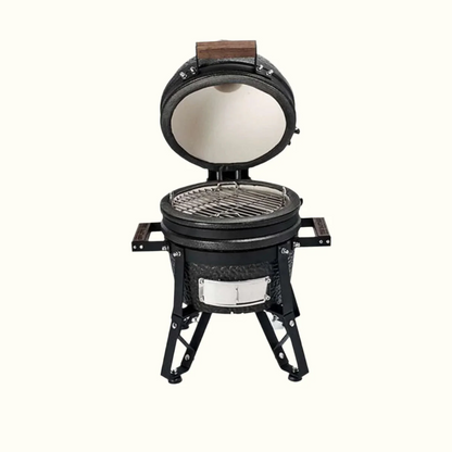 Open view of Freestanding BSTRD Urban compact kamado grill