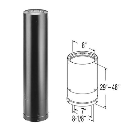 7'' DuraVent flue pipe Bundle for vaulted or flat ceilings- perfect for Invicta