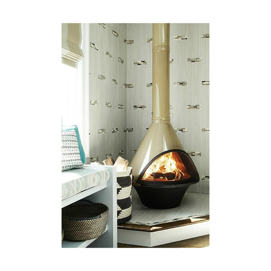 Malm MCM Fireplace the Lancer is so similar to the Zircon is it stunning a wood burning floating fireplace style that will be sure to give the room a sense of Mid Century Modern style. the Cone shape fireplace is made to order and is supplied and shipped straight to your door by SMOKEY MOUNTAIN FIREPLACES