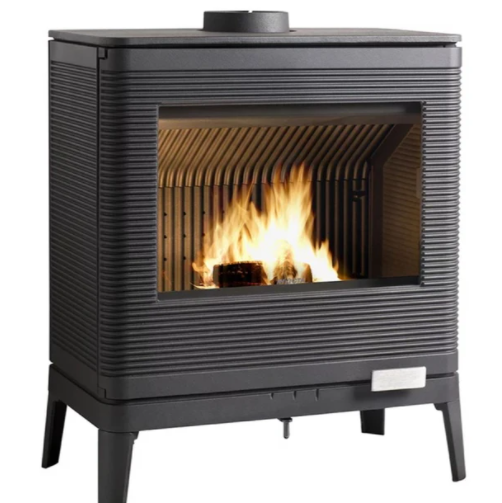 The stylish Kazan fireplace combines modern design and great performance. Manufactured in France by Invicta, the Kazan will deliver up to 42,000 BTUs of heat. Feel all the energy and warmth that emerges from this beautiful, woodburning stove