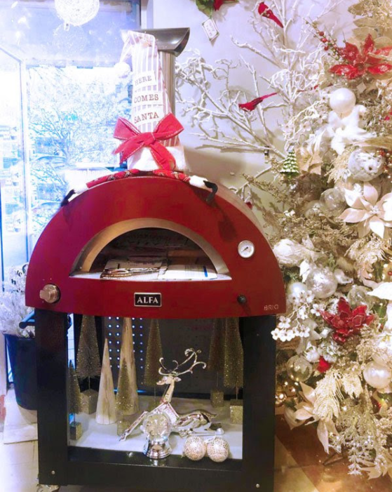 This High Quality ALFA Wood Fire or Gas Piza Oven is worthy of a big bow for that special someone 