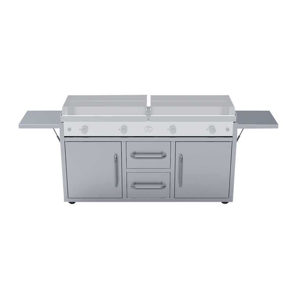 FREESTANDING CART,RANCH HAND GRIDDLES ,LE GRIDDLE,Le Griddle Cart, ELECTRIC , 4 BURNER GAS