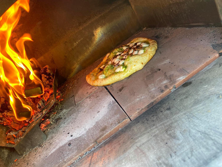 Beautiful Wood Fire Pizza Oven Flame