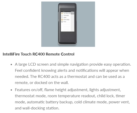 Touch Screen Remote Available with purchase