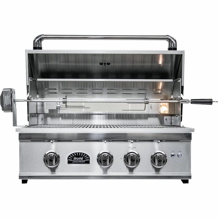 Sole Gourmet, Tr Series, Built-in 3-burner, Grill, Smokey Mountain, LED Controls