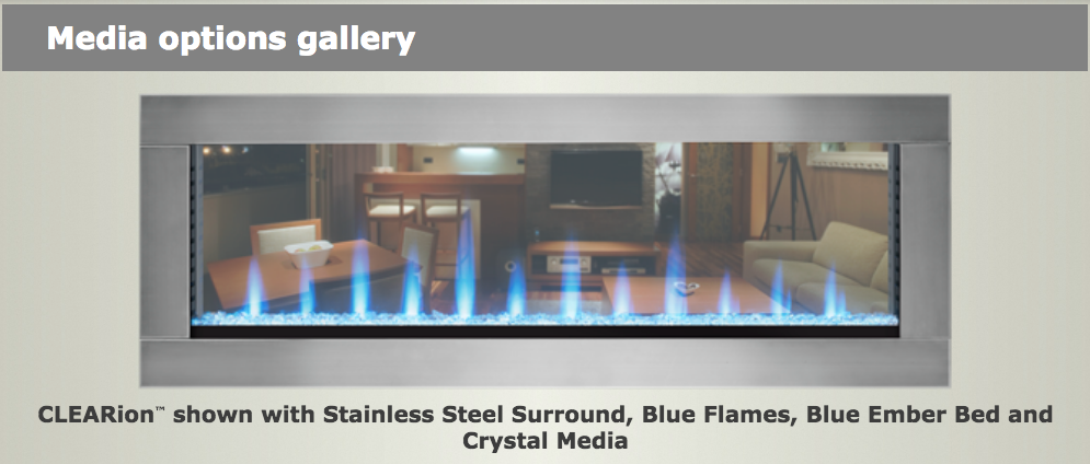Napoleon® CLEARion™ Elite Built In See Thru Electric Fireplace