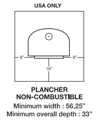 combustibles diagram for the NON Combustible spacing