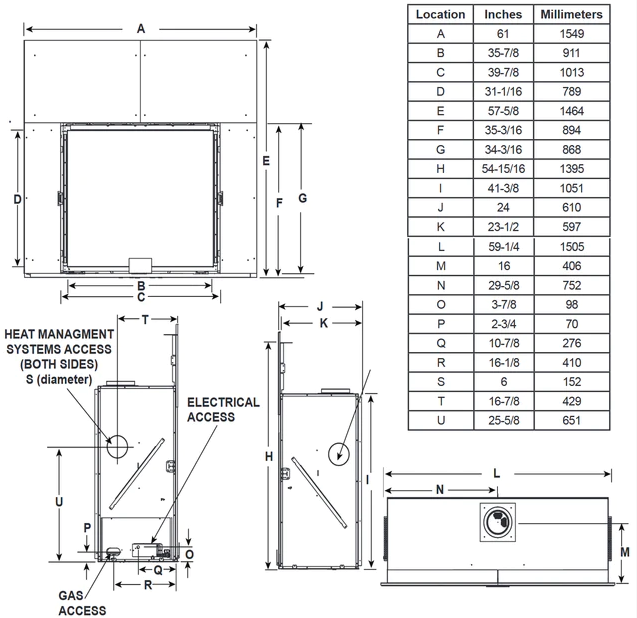 In depth Dimensions