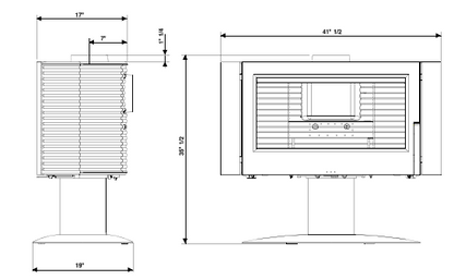 Scandinavian Style Wood Fireplace these are the drawings for the Invicta Antaya