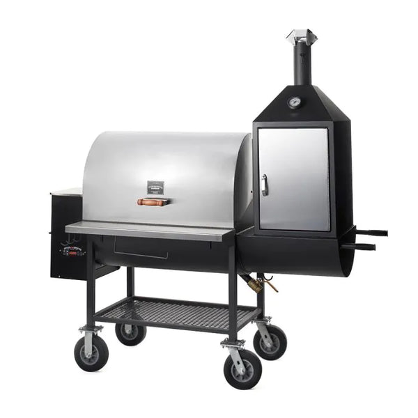 Pellet Grills, Outdoor Living, Pitts and Spitts, Smoky Mountain, Stainless Pellet Grill, Stainless, Maverick, Smoke Box