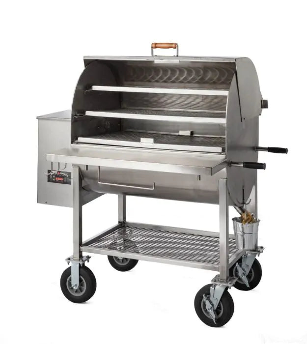 Pellet Grills, Outdoor Living, Pitts and Spitts, Smoky Mountain, Stainless Pellet Grill, Stainless, Maverick, Smoke Box, Stainless Steel