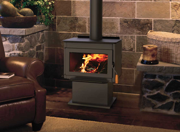 Freestanding wood burning stove by Iron Strike - the Tahoma 2100 Wood Burner is the best bang for your buck